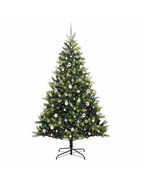 Albero di Natale artificiale a cerniera 300 LED Verde 210 cm