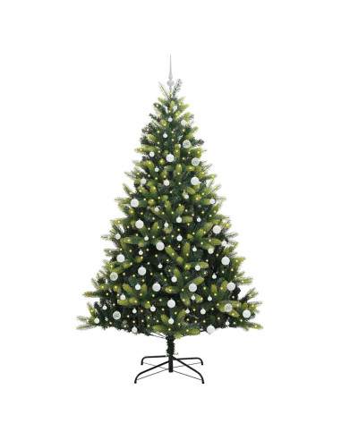 Albero di Natale Artificiale Pieghevole con 300 LED 210 cm