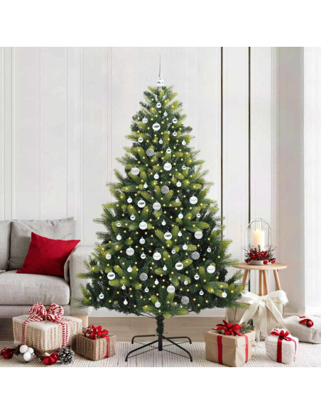 Albero di Natale Artificiale con Rami Flessibili 300 LEDs