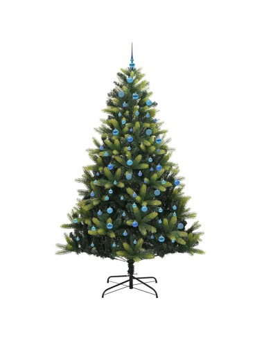 Albero di Natale artificiale a cerniera 300 LED Verde 240 cm