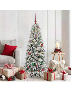 Albero di Natale artificiale Bianco 63 x 63 x 150 cm 2