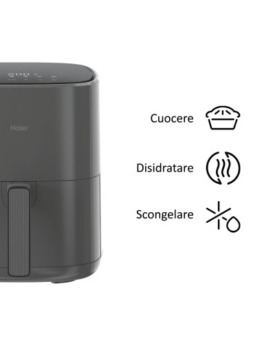 Haier HAF5P 011 Singolo 5 L Indipendente 1500 W Friggitrice ad aria calda Nero