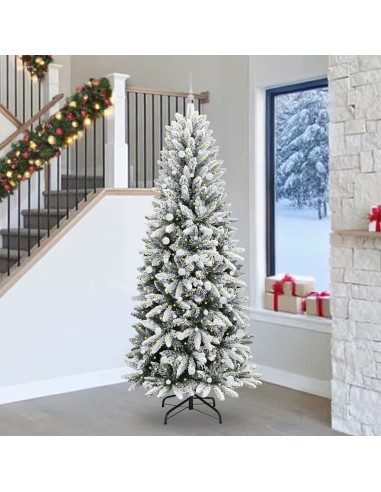 Albero di Natale artificiale Bianco 93 x 93 x 240 cm