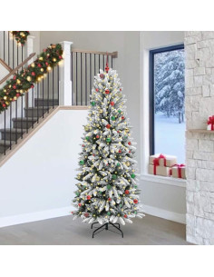 Albero di Natale artificiale Bianco 93 x 93 x 240 cm 2
