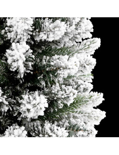 Albero di Natale artificiale con 150 LED Verde e bianco 120 cm 2
