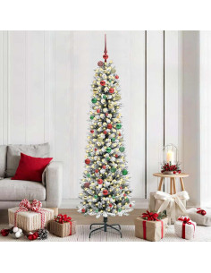 AlberodiNataleartificiale Bianco 210cm PVC 2