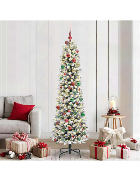 AlberodiNataleartificiale Bianco 210cm PVC