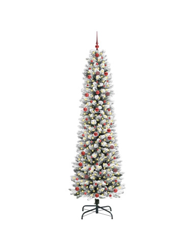Albero di Natale artificiale con 300 LED Verde e bianco 240 cm