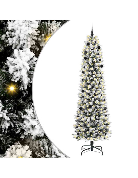 Albero di Natale artificiale con 300 LED Verde e bianco 240 cm
