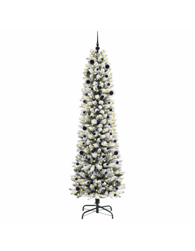 Albero di Natale artificiale con 300 LED Verde e bianco 240 cm