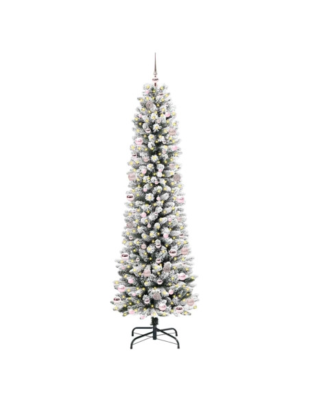 Albero di Natale artificiale con 300 LED Verde e bianco 240 cm
