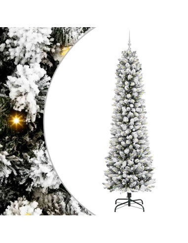 Albero di Natale artificiale con 300 LED Verde e bianco 240 cm