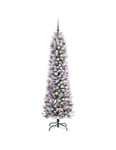 Albero di Natale artificiale con 300 LED Verde e bianco 240 cm