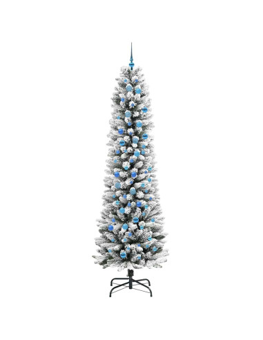 Albero di Natale artificiale con 300 LED Verde e bianco 240 cm