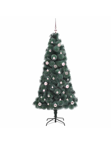 Albero di Natale artificiale pre-lit con set di palline 150 cm