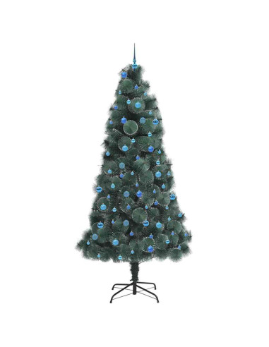 Albero di Natale artificiale pre-illuminato con set di palline
