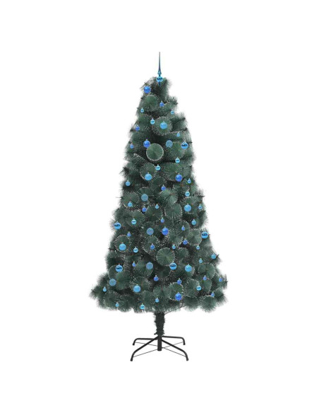Albero di Natale artificiale pre-illuminato con set di palline
