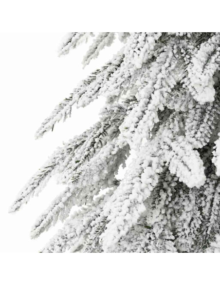 Albero di Natale con 150 LED Bianco 120 cm PE e Acciaio