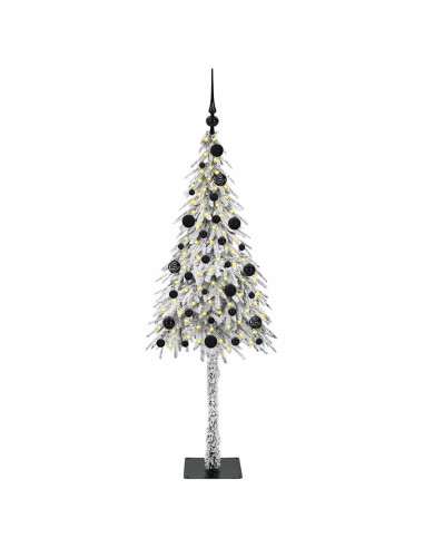Albero di Natale con 150 LED Bianco 150 cm PE e Acciaio
