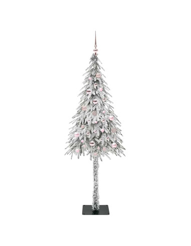 Albero di Natale con 150 LED Bianco 150 cm PE e Acciaio