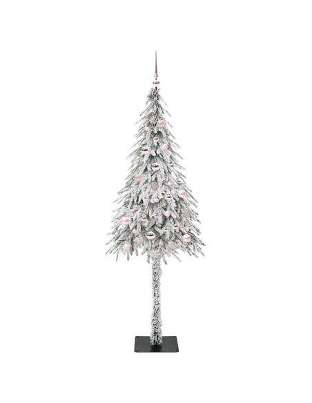 Albero di Natale con 150 LED Bianco 150 cm PE e Acciaio