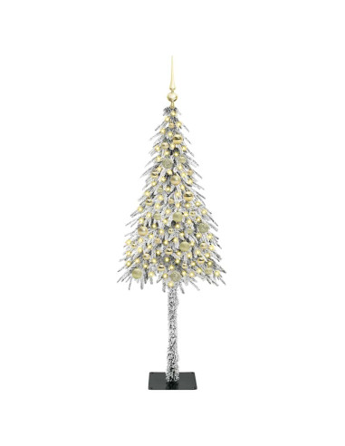 Albero di Natale con 150 LED Bianco 150 cm PE e Acciaio