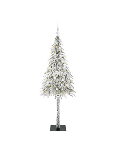 Albero di Natale con 150 LED Bianco 150 cm PE e Acciaio