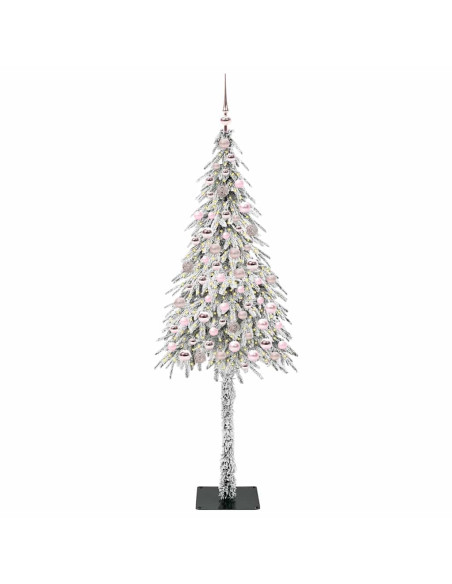 Albero di Natale con 300 LED Bianco 180 cm PE e Acciaio