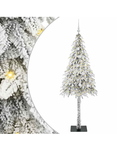 Albero di Natale con 300 LED Bianco 180 cm PE e Acciaio
