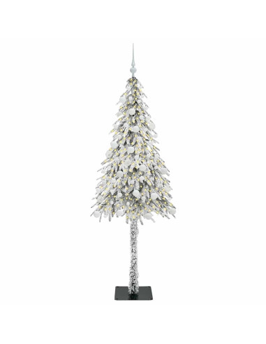 Albero di Natale con 300 LED Bianco 180 cm PE e Acciaio