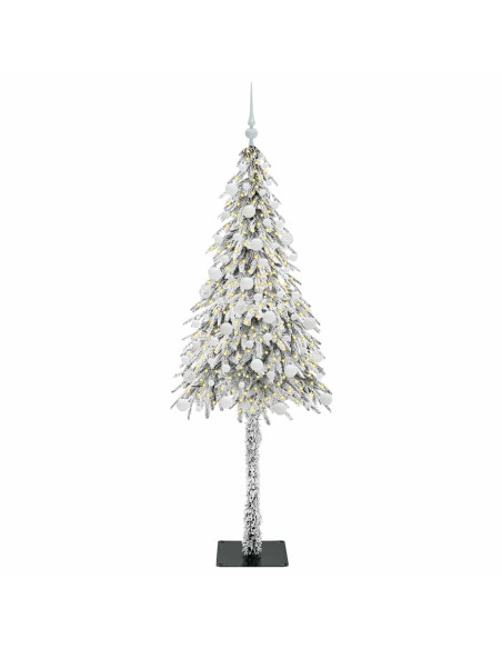 Albero di Natale con 300 LED Bianco 180 cm PE e Acciaio