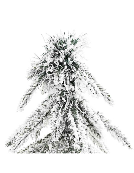 Albero di Natale con 300 LED Bianco 180 cm PE e Acciaio