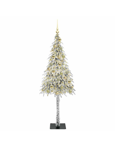 Albero di Natale con 300 LED Bianco 180 cm PE e Acciaio