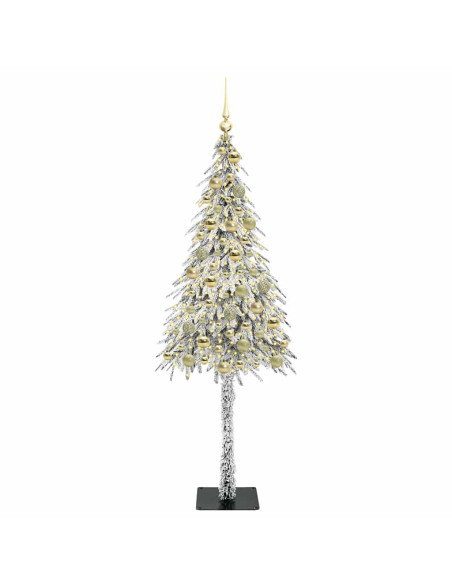 Albero di Natale con 300 LED Bianco 180 cm PE e Acciaio