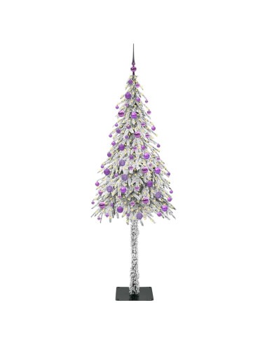Albero di Natale con 300 LED Bianco 180 cm PE e Acciaio