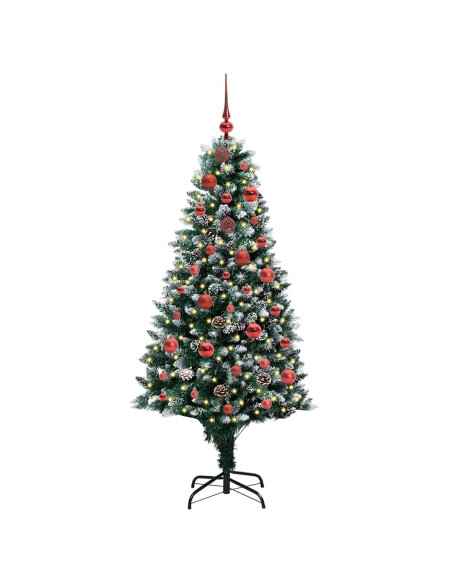 Albero di Natale artificiale con 150 LED Verde 150 cm