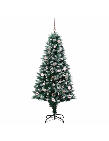 Albero di Natale artificiale con 150 LED Verde 150 cm
