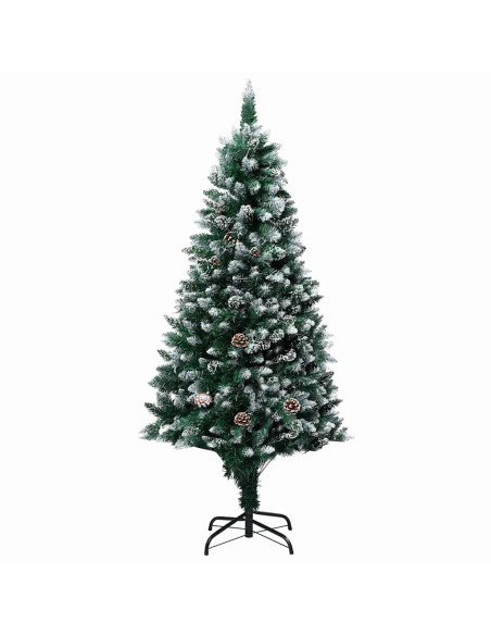 Albero di Natale artificiale con 150 LED Verde 150 cm