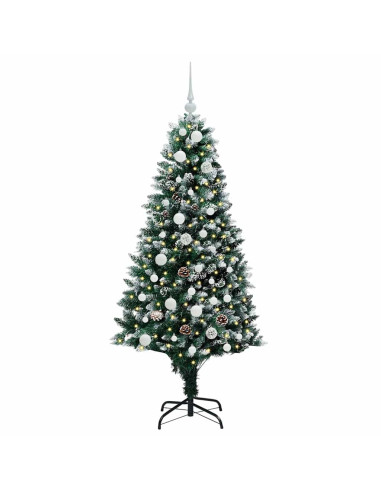 Albero di Natale artificiale con 150 LED Verde 150 cm