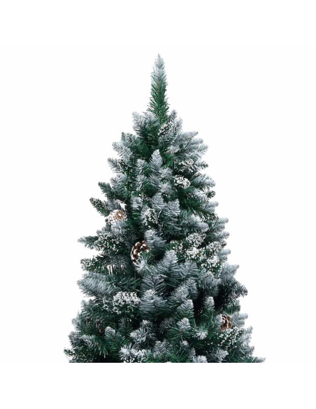 Albero di Natale artificiale con 150 LED Verde 150 cm