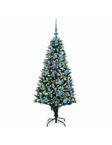 Albero di Natale artificiale con 150 LED Verde 150 cm