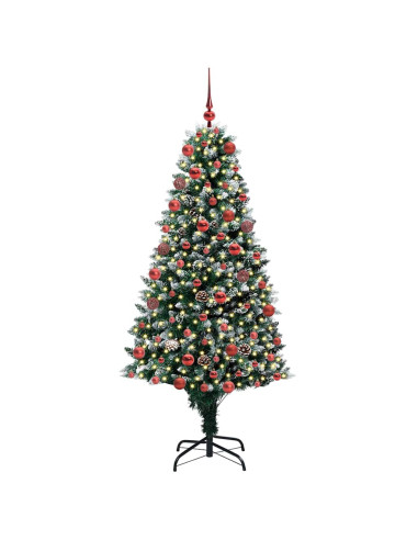 Albero di Natale artificiale con 300 LED Verde 180 cm