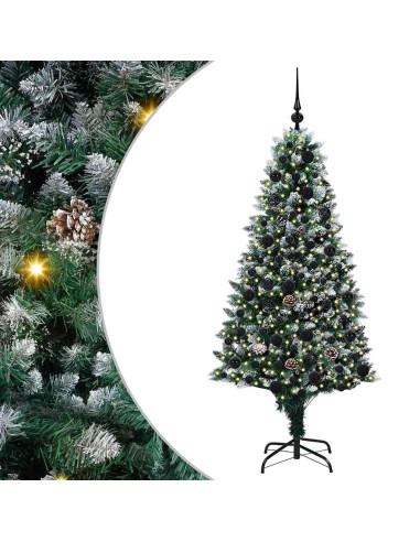 Albero di Natale artificiale con 300 LED Verde 180 cm
