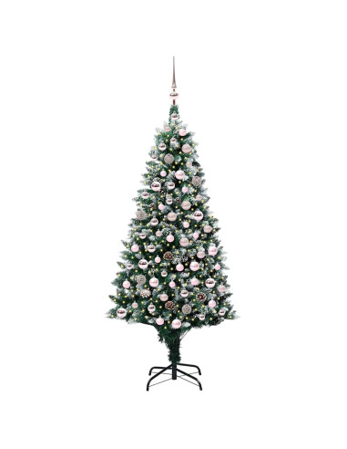 Albero di Natale artificiale con 300 LED Verde 180 cm