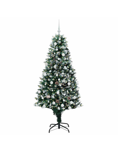 Albero di Natale artificiale con 300 LED Verde 180 cm