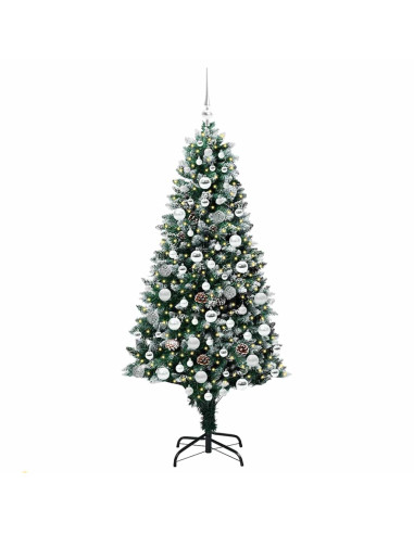 Albero di Natale artificiale con 300 LED Verde 180 cm