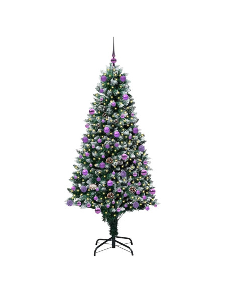 Albero di Natale artificiale con 300 LED Verde 180 cm