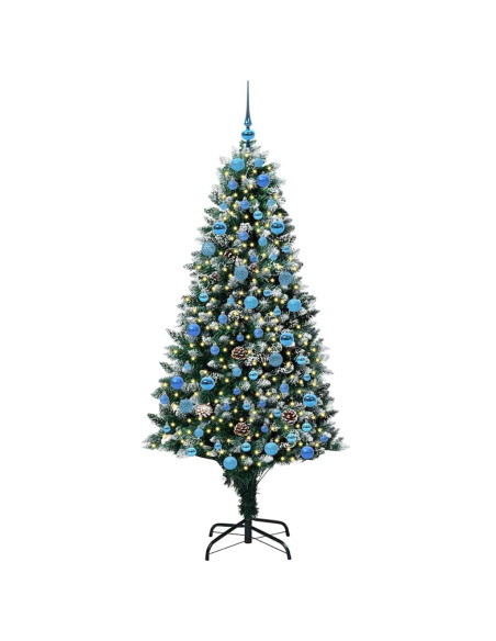 Albero di Natale artificiale con 300 LED Verde 180 cm