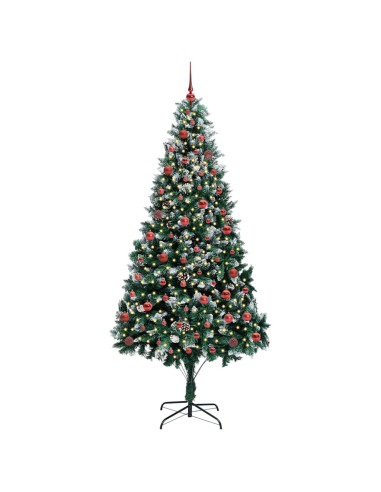Albero di Natale artificiale con 300 LED Verde 210 cm