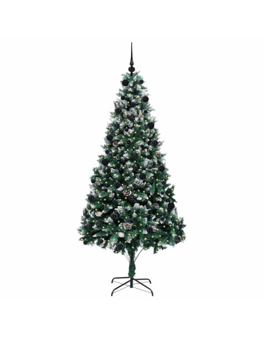 Albero di Natale artificiale con 300 LED Verde 210 cm